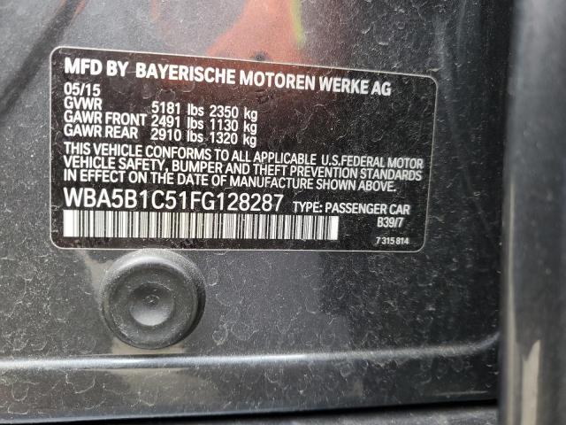 2015 BMW 535 I WBA5B1C51FG128287