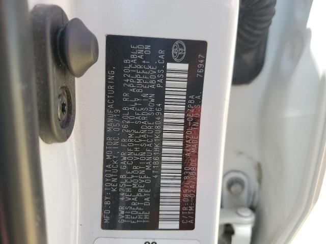 2019 TOYOTA CAMRY XSE - 4T1B61HK1KU804964