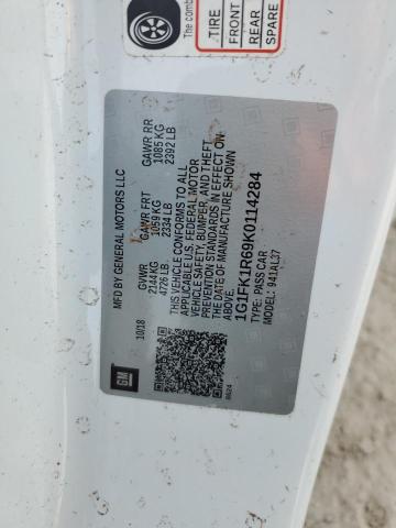 2019 CHEVROLET CAMARO ZL1 1G1FK1R69K0114284