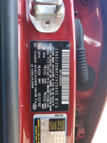 2021 KIA K5 LX 5XXG24J2XMG010961