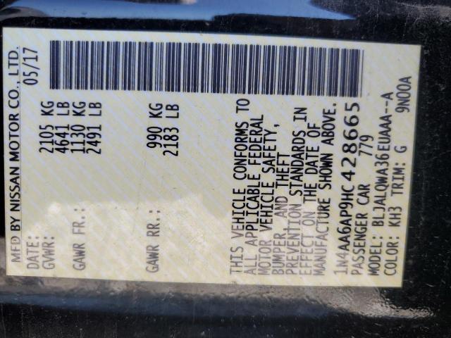 2017 NISSAN MAXIMA 3.5 - 1N4AA6AP9HC428665
