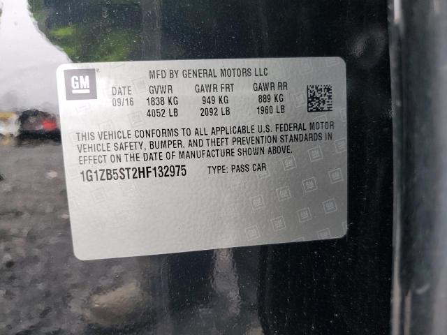 2017 CHEVROLET MALIBU 1G1ZB5ST2HF132975