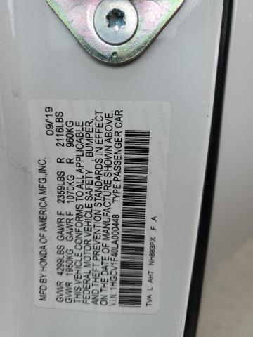2020 HONDA ACCORD EX - 1HGCV1F40LA000448