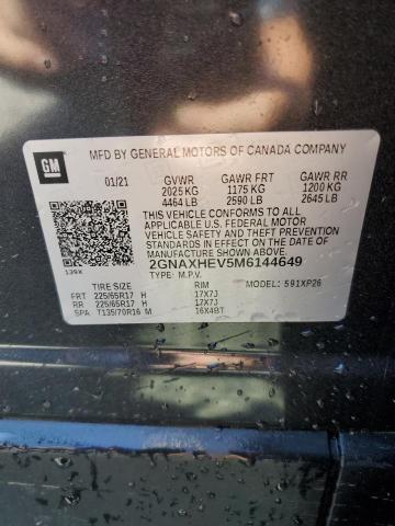 2021 CHEVROLET EQUINOX LS - 2GNAXHEV5M6144649
