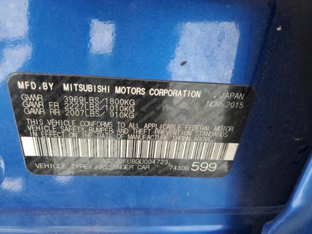 2016 MITSUBISHI LANCER ES JA32U2FU8GU004723