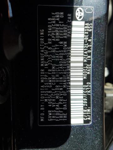 2021 TOYOTA COROLLA SE - 5YFS4MCE9MP092636