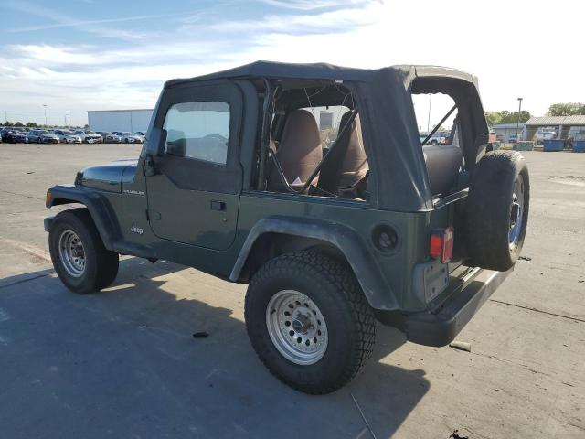 JEEP WRANGLER 2002 green  gas 1J4FA29P72P711802 photo #3