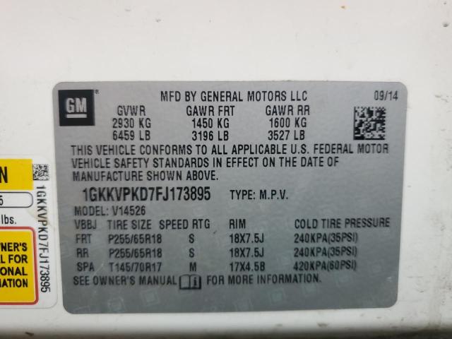 2015 GMC ACADIA SLE - 1GKKVPKD7FJ173895