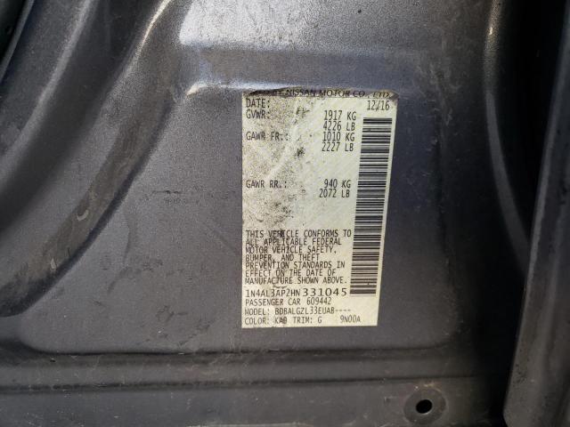 2017 NISSAN ALTIMA 2.5 - 1N4AL3AP2HN331045