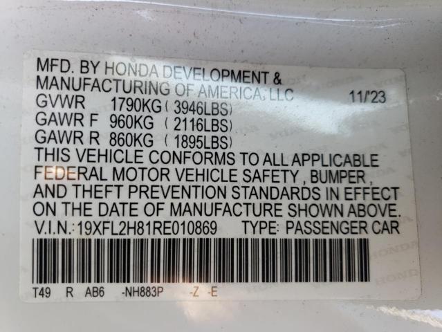 2024 HONDA CIVIC SPOR - 19XFL2H81RE010869