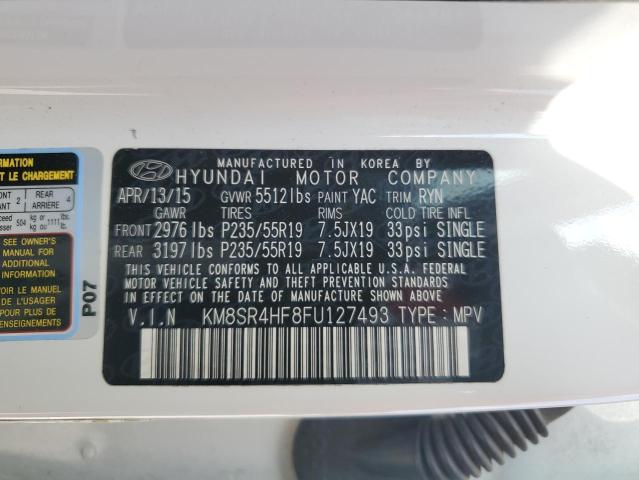 2015 HYUNDAI SANTA FE G - KM8SR4HF8FU127493
