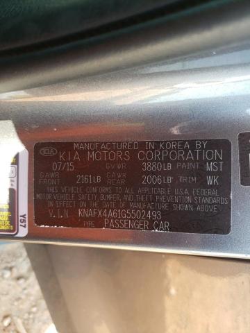 2016 KIA FORTE LX - KNAFX4A61G5502493