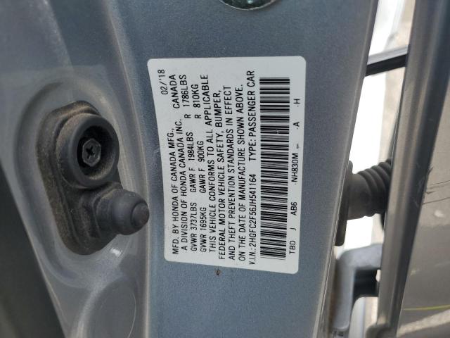 2018 HONDA CIVIC LX - 2HGFC2F56JH541164