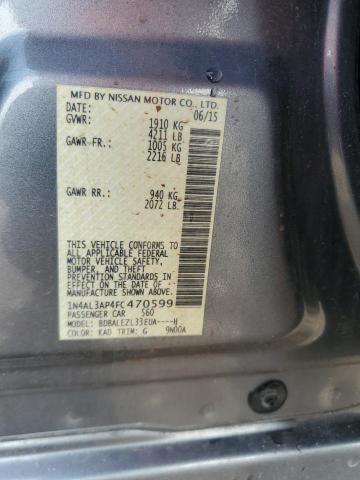 2015 NISSAN ALTIMA 2.5 - 1N4AL3AP4FC470599