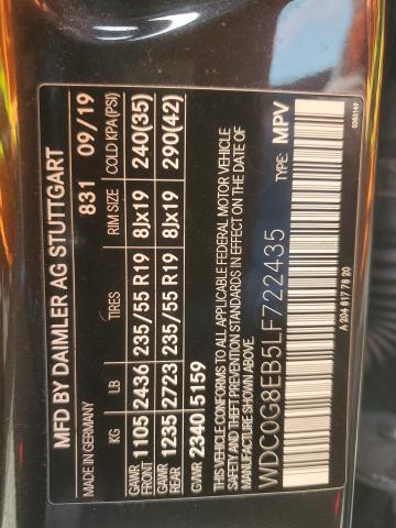 2020 MERCEDES-BENZ GLC 300 4M - WDC0G8EB5LF722435