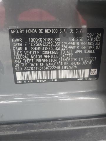 2025 HONDA HR-V SPORT 3CZRZ1H51SM722249