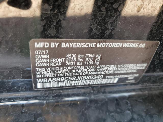 2018 BMW 330 I WBA8B9C58JK886340