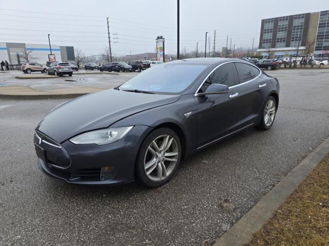TESLA MODEL S 2015 gray hatchbac electric 5YJSA1E14FF112906 photo #3