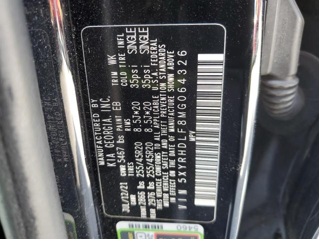 2021 KIA SORENTO - 5XYRHDLF8MG064326