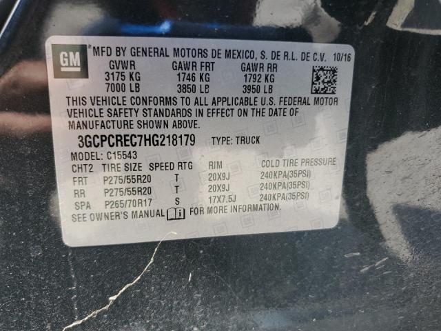 2017 CHEVROLET SILVERADO - 3GCPCREC7HG218179