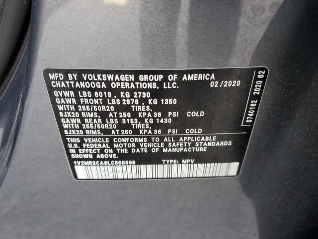 2020 VOLKSWAGEN ATLAS SEL - 1V2MR2CA6LC505095