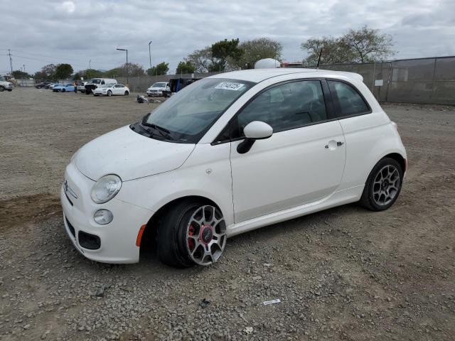 FIAT 500 SPORT 2015 white  gas 3C3CFFBR4FT636690 photo #1