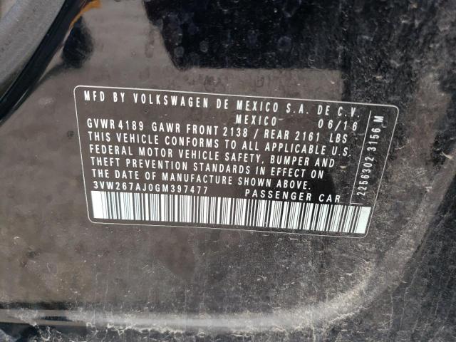 2016 VOLKSWAGEN JETTA S - 3VW267AJ0GM397477
