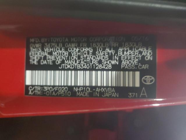 2016 TOYOTA PRIUS C - JTDKDTB34G1128428
