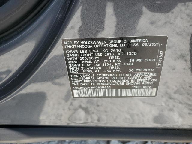 2021 VOLKSWAGEN ATLAS SE - 1V2JR2CA4MC605622