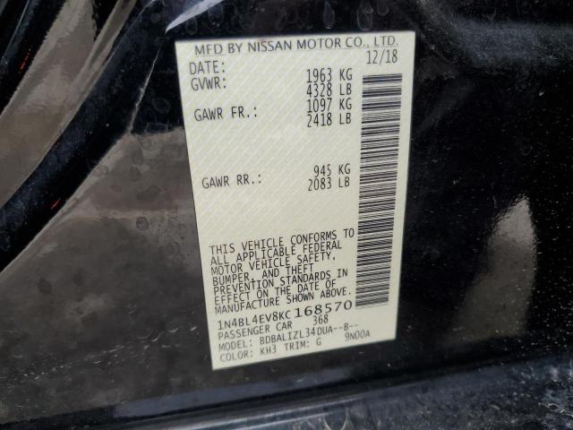 2019 NISSAN ALTIMA SL - 1N4BL4EV8KC168570