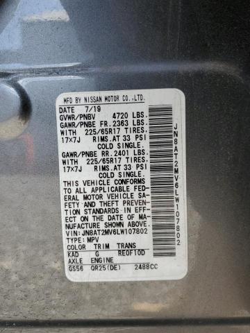 2020 NISSAN ROGUE S - JN8AT2MV6LW107802