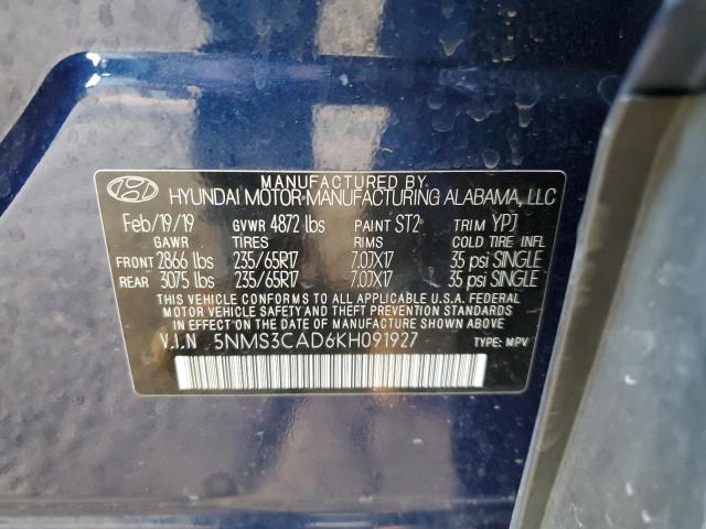 2019 HYUNDAI SANTA FE S - 5NMS3CAD6KH091927