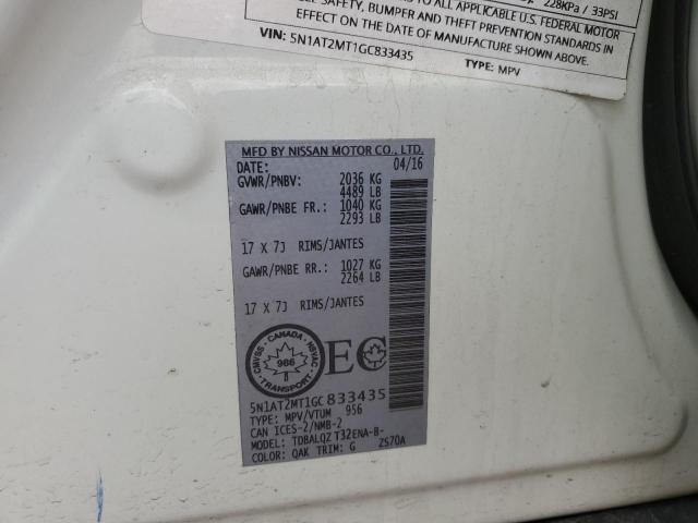 2016 NISSAN ROGUE S - 5N1AT2MT1GC833435