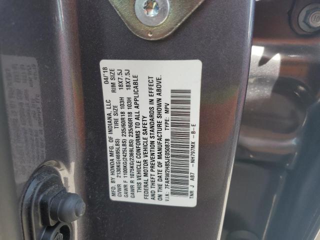 2018 HONDA CR-V EXL - 7FARW2H85JE050878