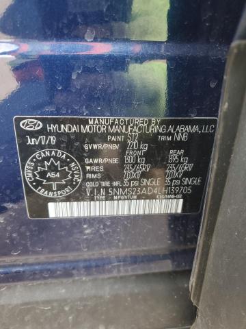 2020 HYUNDAI SANTA FE S 5NMS23AD4LH139705