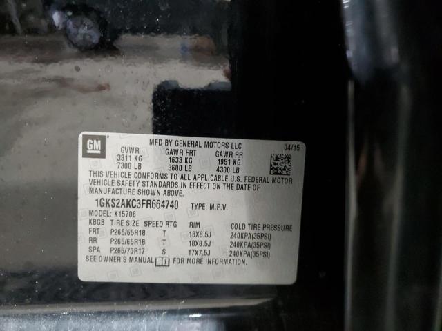 2015 GMC YUKON SLE 1GKS2AKC3FR664740