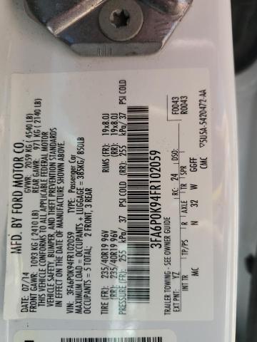 2015 FORD FUSION TIT - 3FA6P0K94FR102059