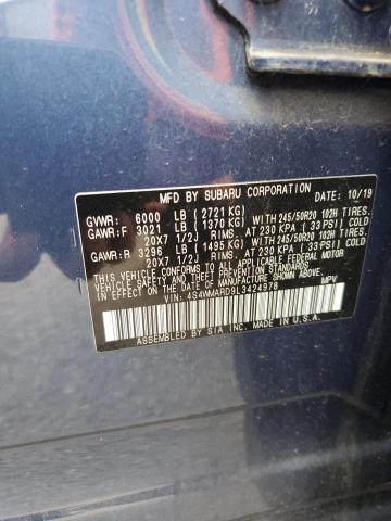 2020 SUBARU ASCENT TOU 4S4WMARD9L3424978