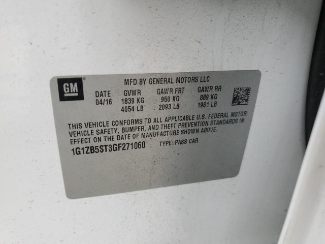 2016 CHEVROLET MALIBU LS 1G1ZB5ST3GF271060