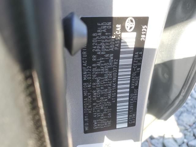 2022 TOYOTA CAMRY SE - 4T1G11AK1NU037782