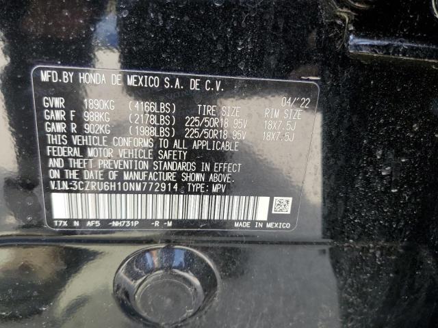 2022 HONDA HR-V SPORT - 3CZRU6H10NM772914