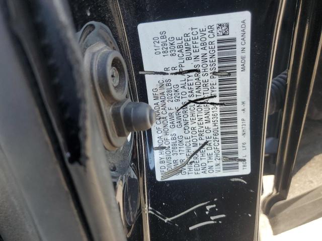 2020 HONDA CIVIC LX 2HGFC2F60LH536134