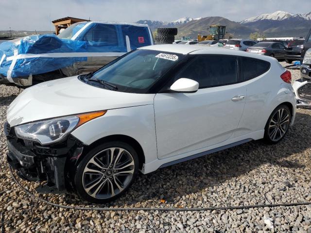 HYUNDAI VELOSTER T 2016 white  gas KMHTC6AE6GU302201 photo #1