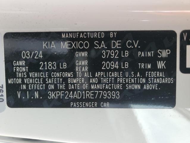 2024 KIA FORTE LX - 3KPF24AD1RE779393