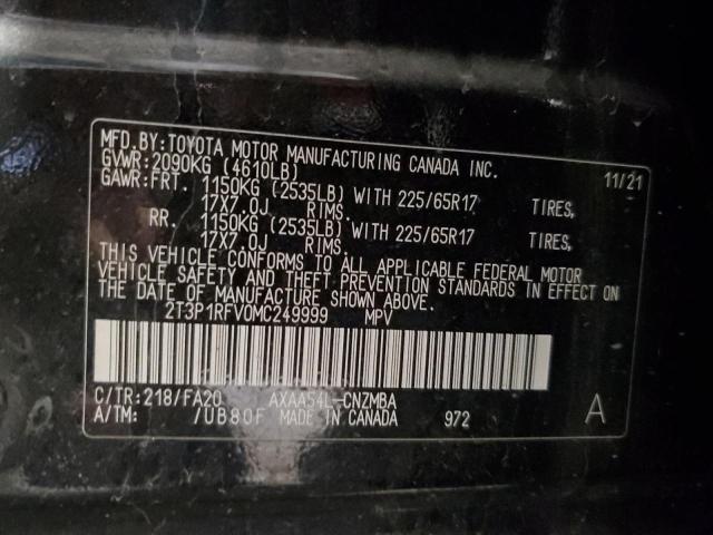 2021 TOYOTA RAV4 XLE - 2T3P1RFV0MC249999