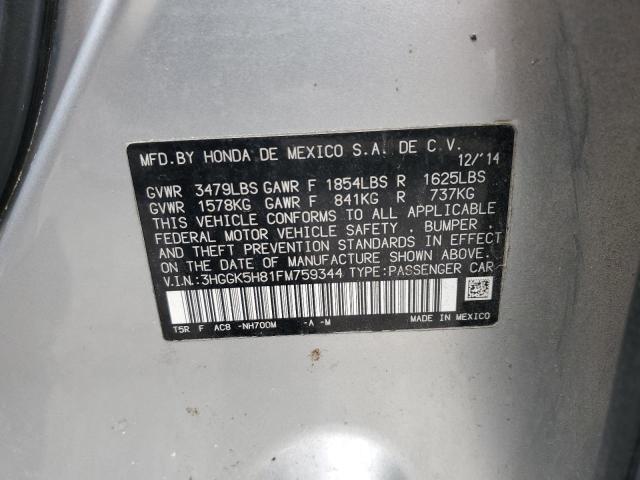 2015 HONDA FIT EX - 3HGGK5H81FM759344