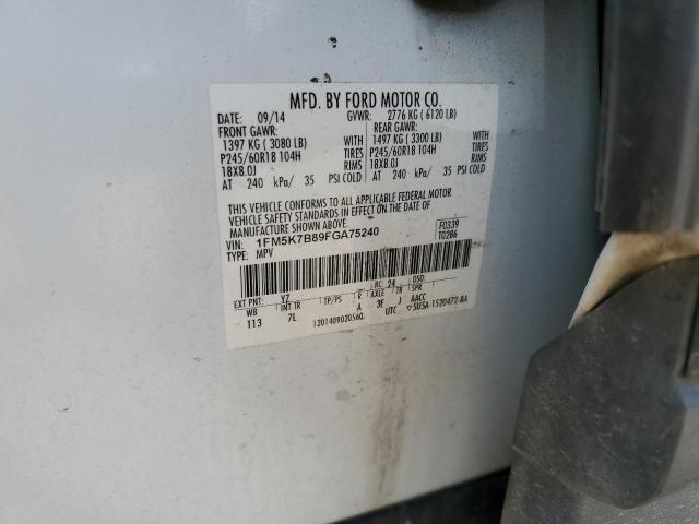 2015 FORD EXPLORER 1FM5K7B89FGA75240