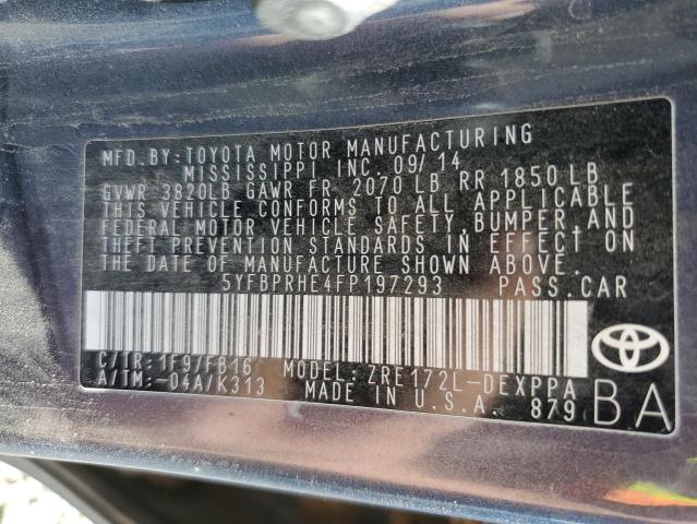 2015 TOYOTA COROLLA EC - 5YFBPRHE4FP197293