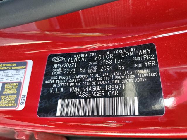 2021 HYUNDAI ELANTRA SE - KMHLS4AG8MU189971