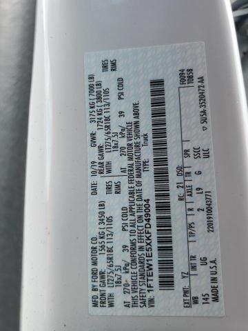 2019 FORD F150 SUPER - 1FTEW1E5XKFD49004